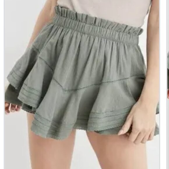 Aerie double ruffle skort olive green - Picture 2 of 2